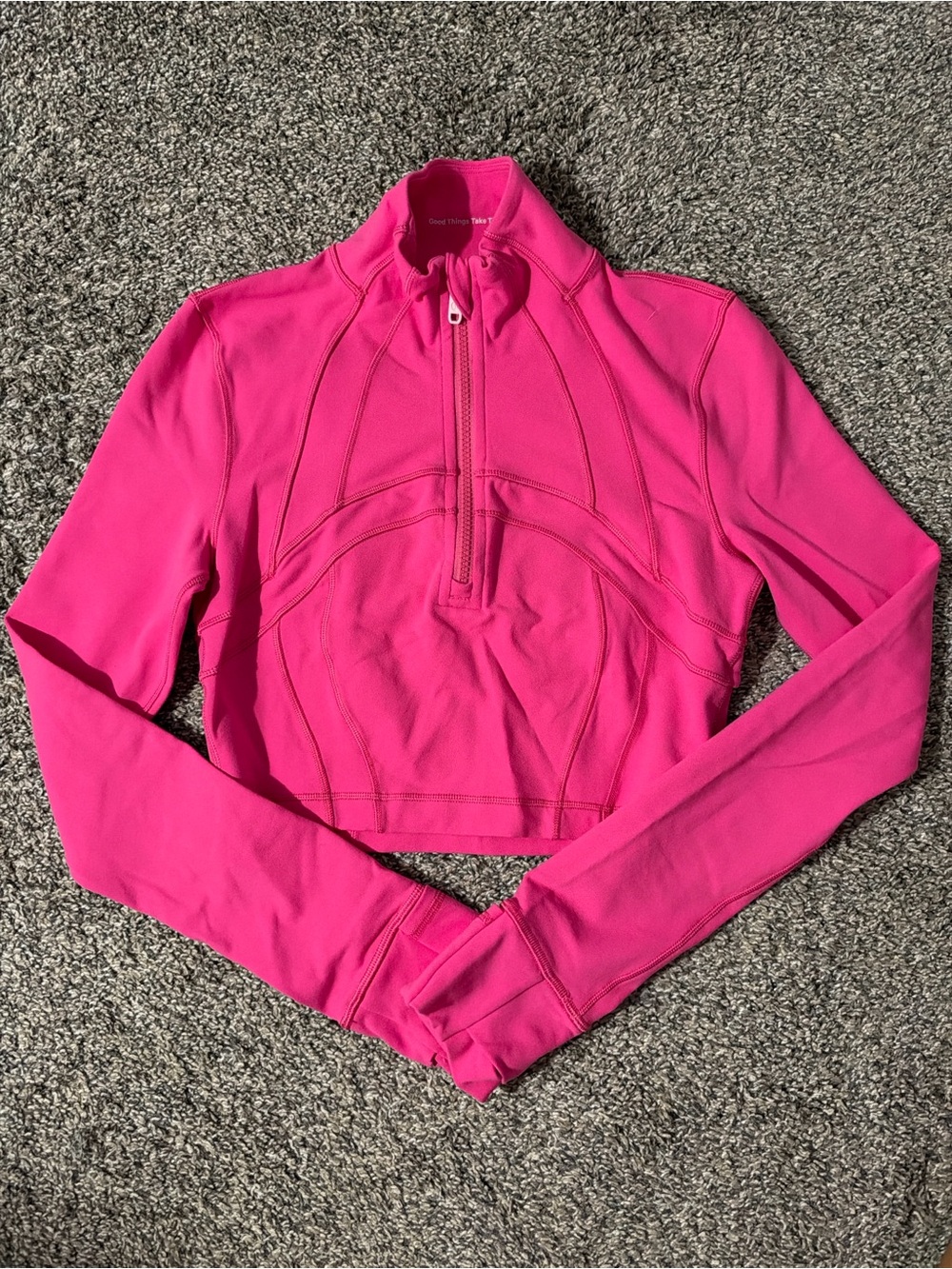 Lululemon Cropped Define Half Zip Jacket